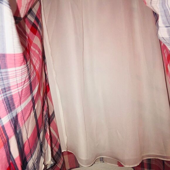 Tommy Hilfiger Plaid Handkerchief doble layer Skirt size 8 - Picture 4 of 9